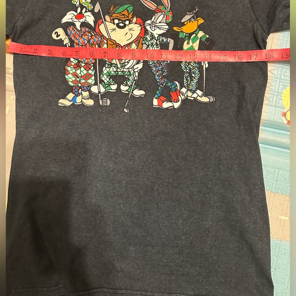 Looney Tunes Bugs Bunny Golf Graphic Tee Retro Cartoon Shirt Mens M ptp18 - Picture 5 of 6